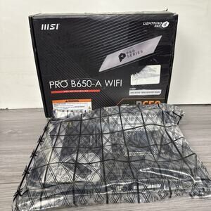 MSI PRO B650-A WIFI AM5 DDR5 AMD B650 SATA 6Gb/s 2.5G LAN Wi-Fi 6E, Bluetooth